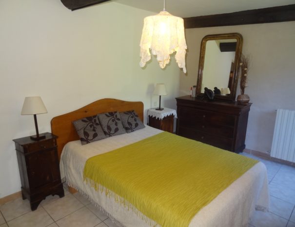 Gîte de l'Angladette : Chambre avec lit double